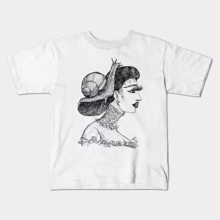 Snail Girl Kids T-Shirt